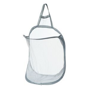 1 Pc 20L Wall-mounted Folding Laundry Basket Hamper for Bathroom Gray